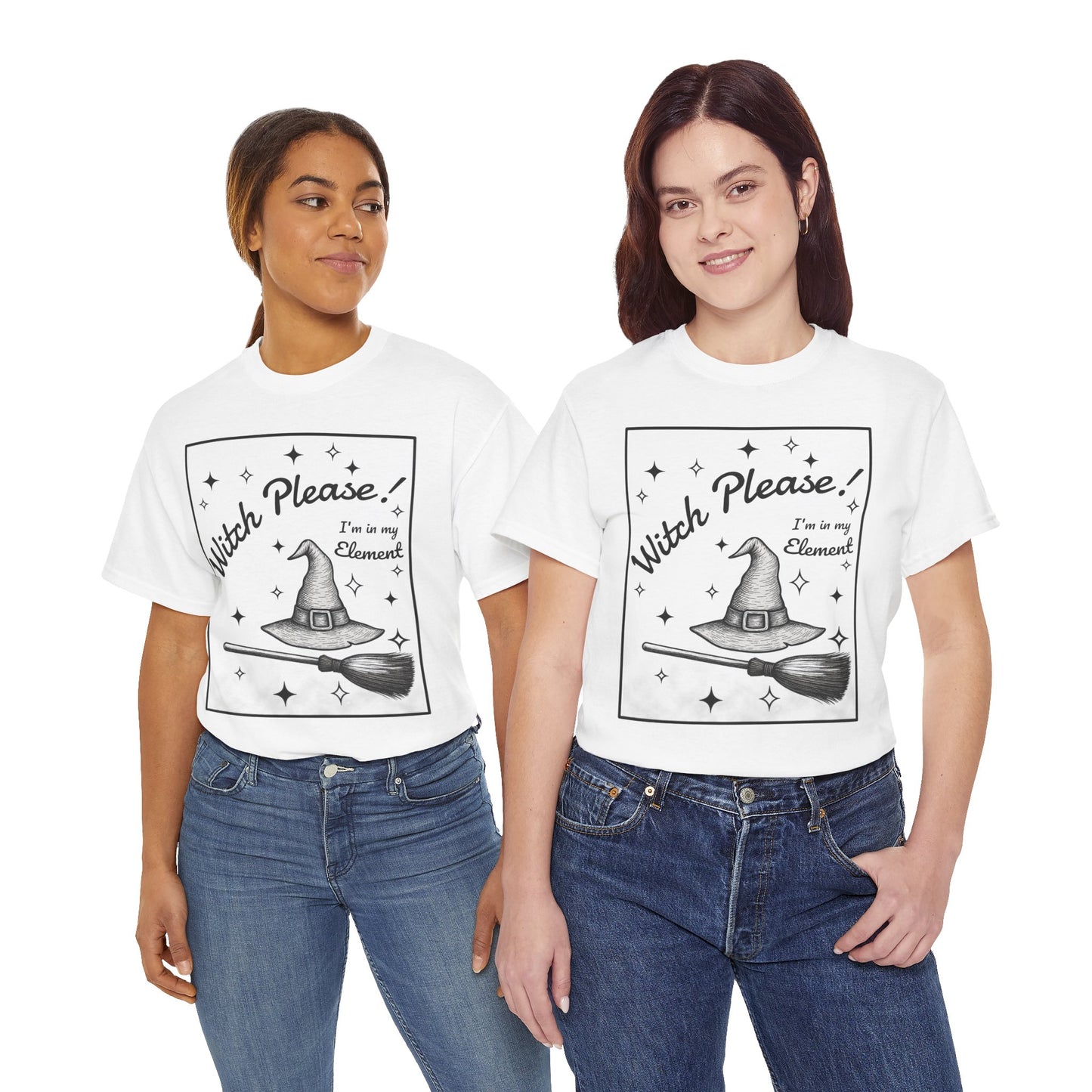Witch Please! I’m in My Element – Witchy Gothic Graphic Tee