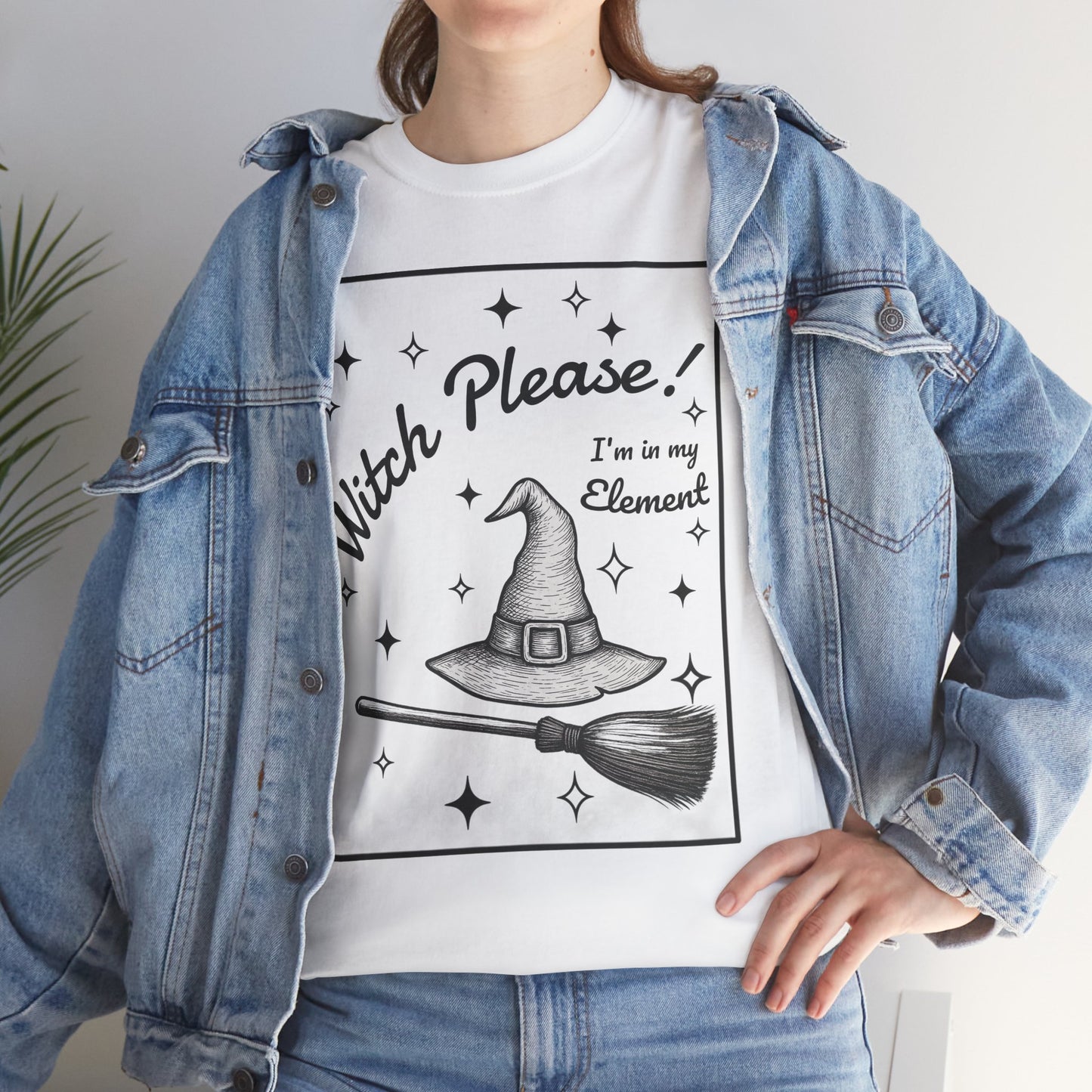 Witch Please! I’m in My Element – Witchy Gothic Graphic Tee