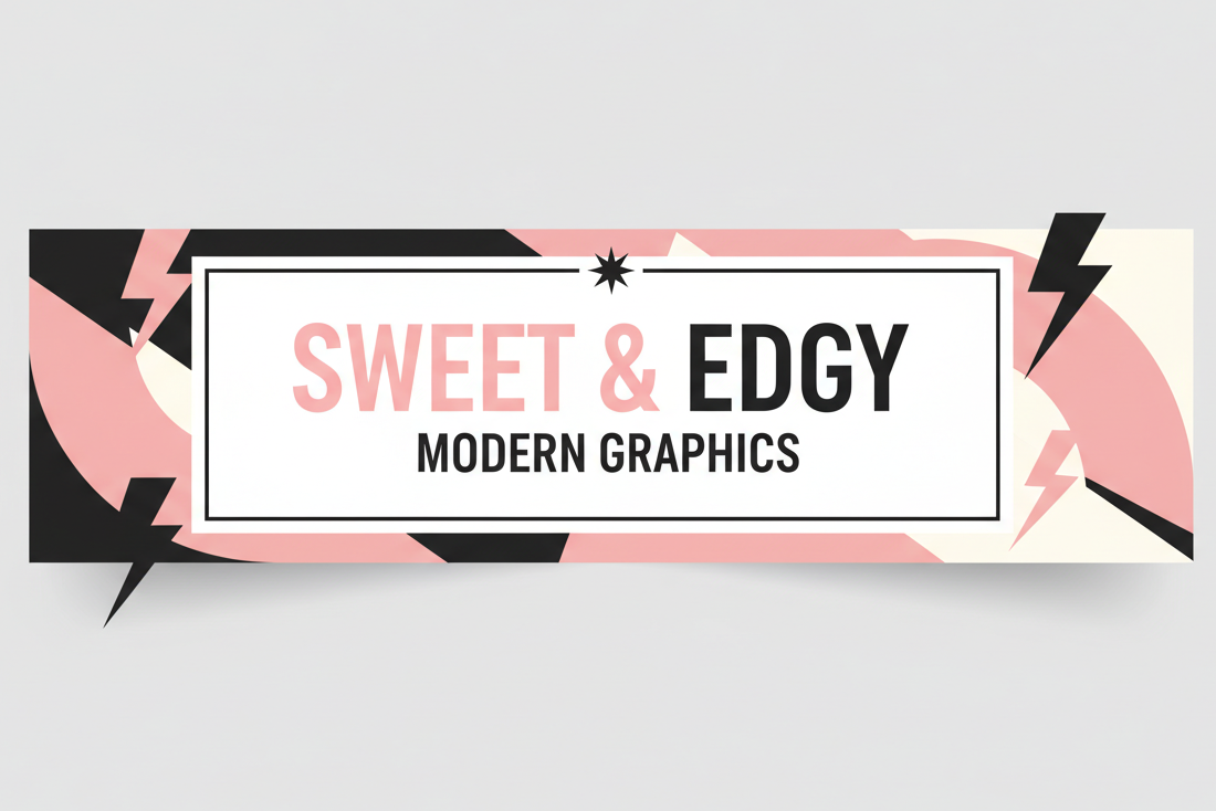 Simple edgy maybe cute banners